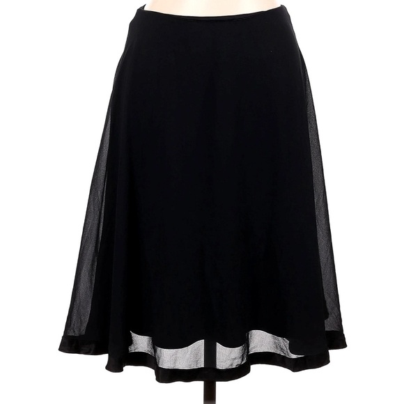 Patra Black Midi Zip Up Skirt | Size 6 - Picture 1 of 8